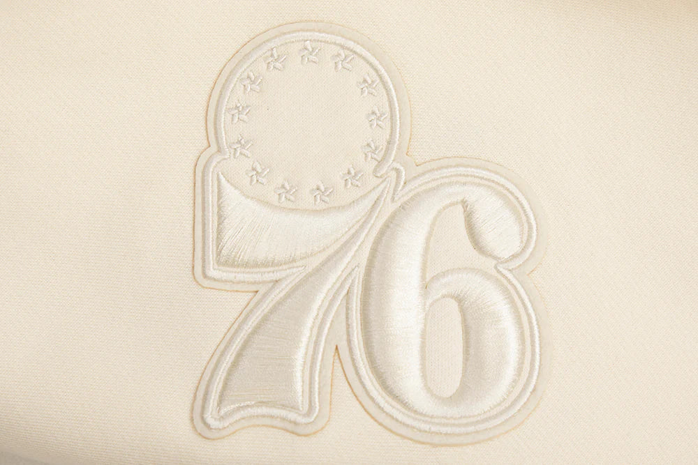 NBA PHILADELPHIA 76ERS NEUTRAL DROP SHOULDER MEN'S PULLOVER HOODIE