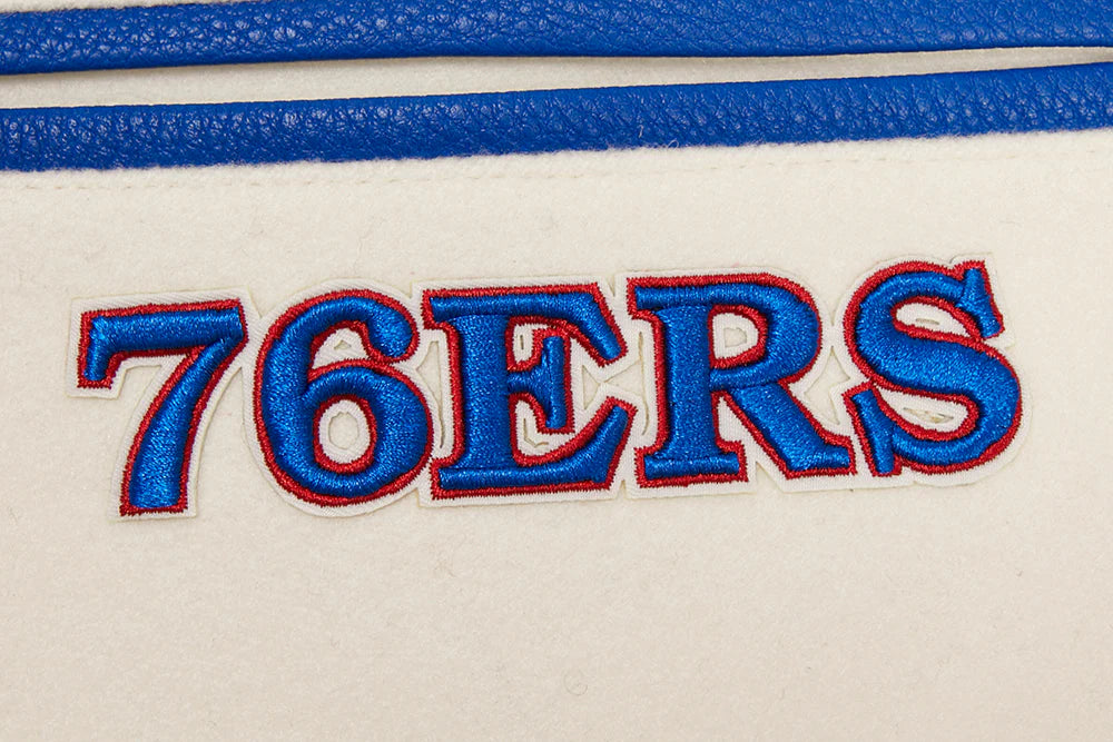 NBA PHILADELPHIA 76ERS RETRO CLASSIC MEN'S RIB WOOL VARSITY JACKET