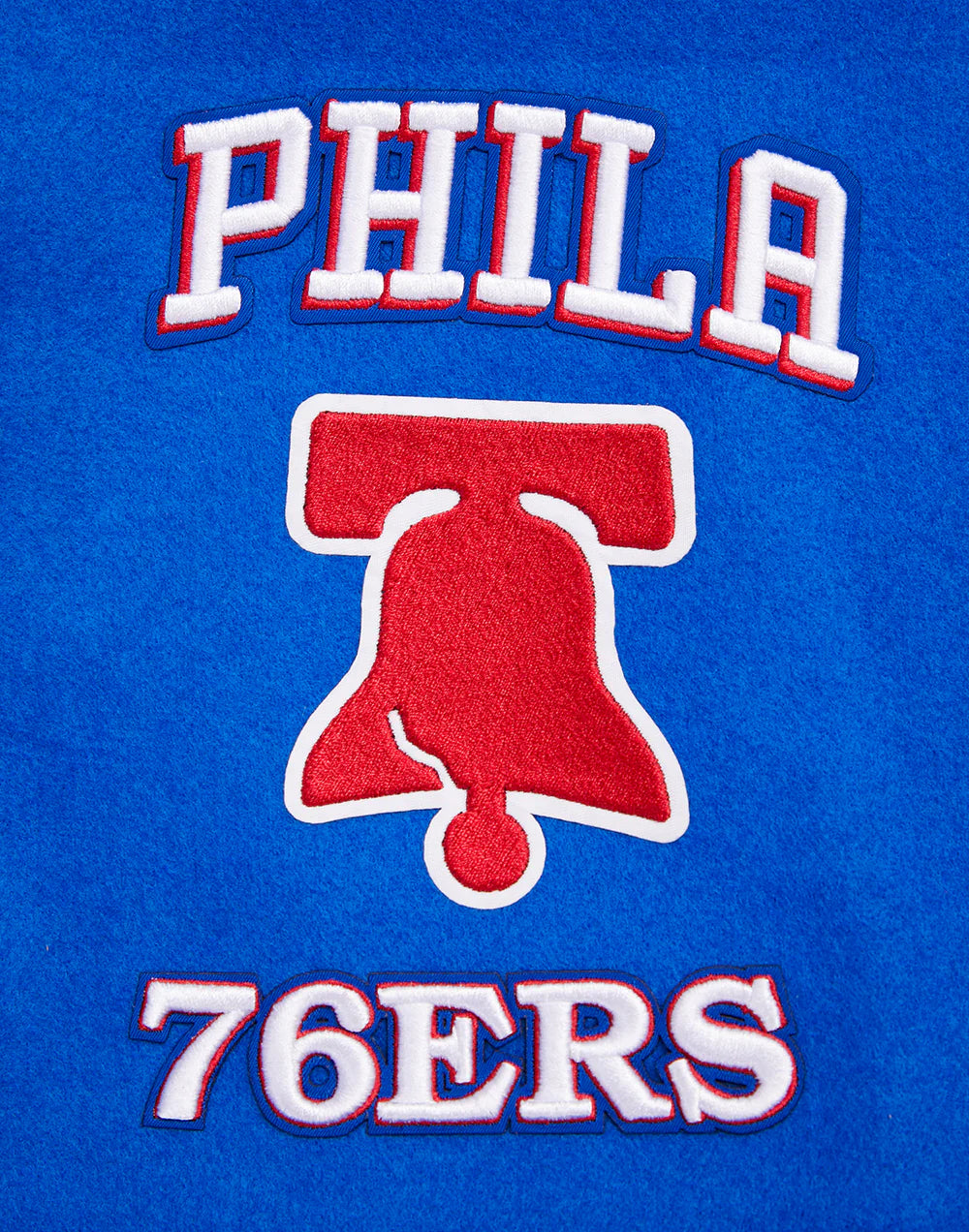 NBA PHILADELPHIA 76ERS RETRO CLASSIC MEN'S RIB WOOL VARSITY JACKET
