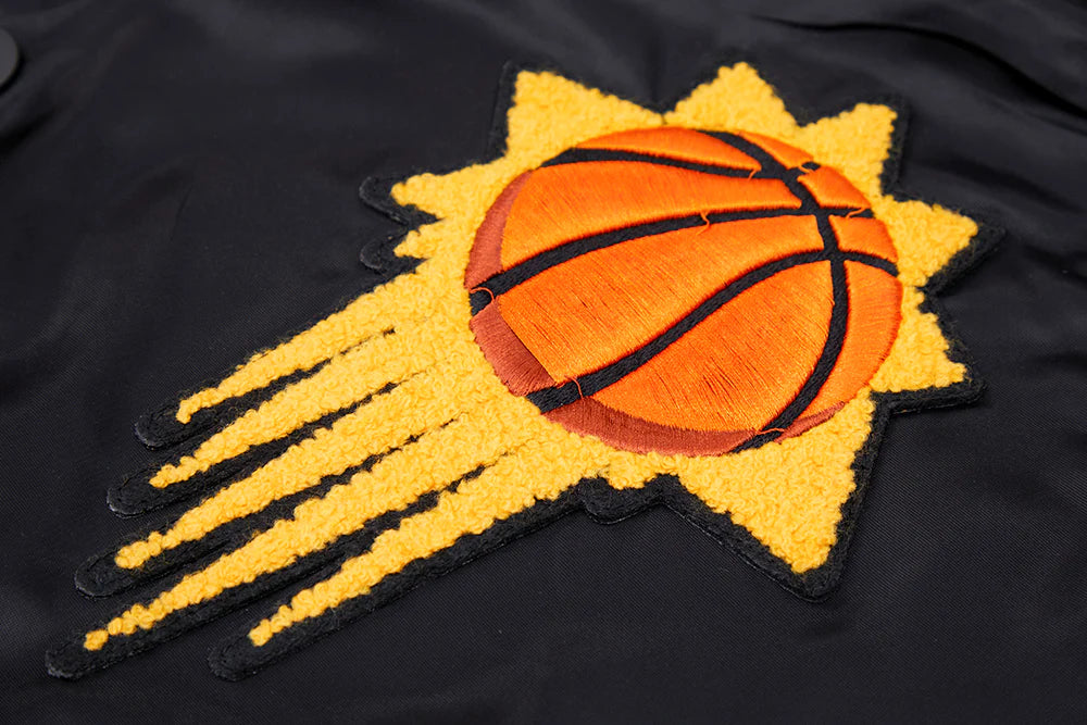 NBA PHOENIX SUNS MASHUP MEN'S RIB SATIN JACKET
