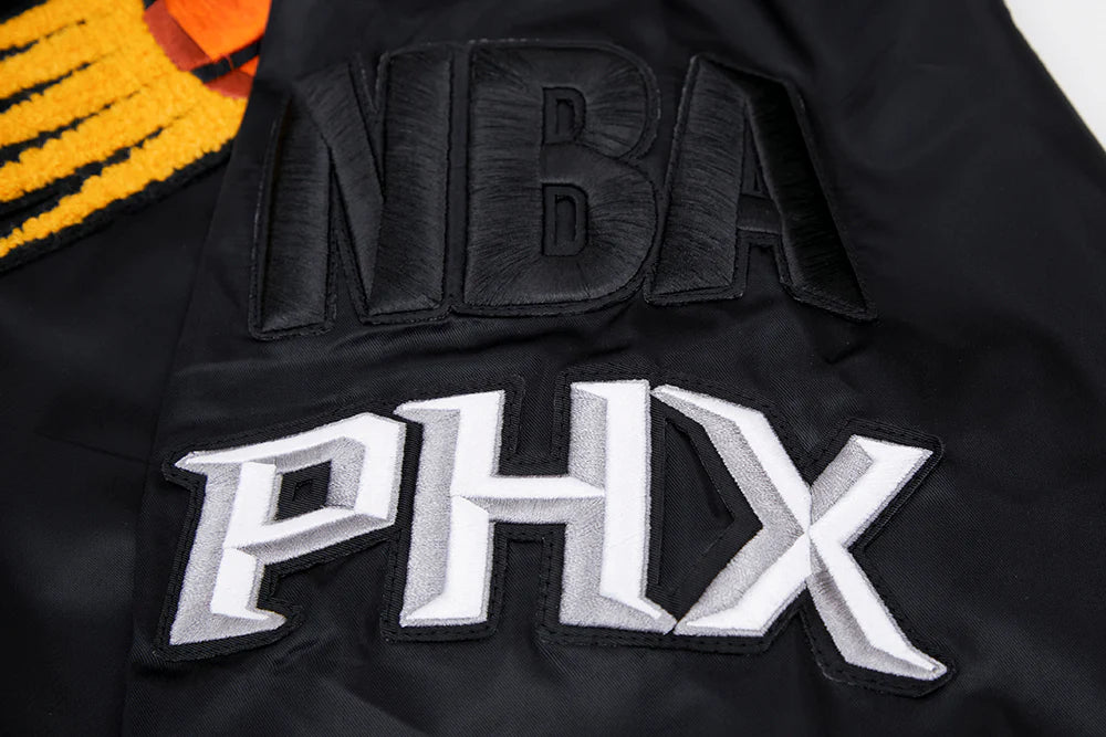 NBA PHOENIX SUNS MASHUP MEN'S RIB SATIN JACKET