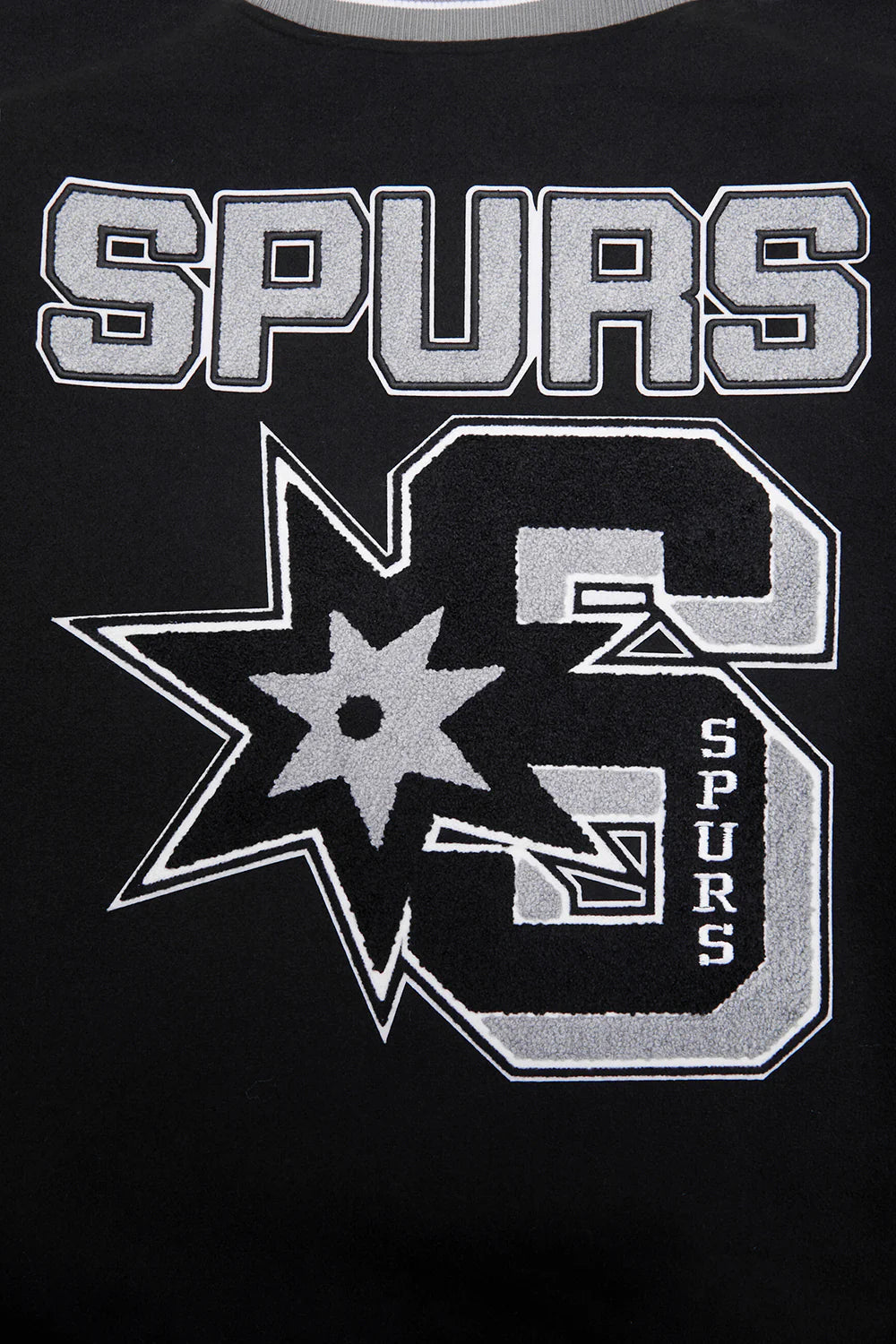 NBA SAN ANTONIO SPURS MASHUP MEN'S RIB WOOL VARSITY JACKET