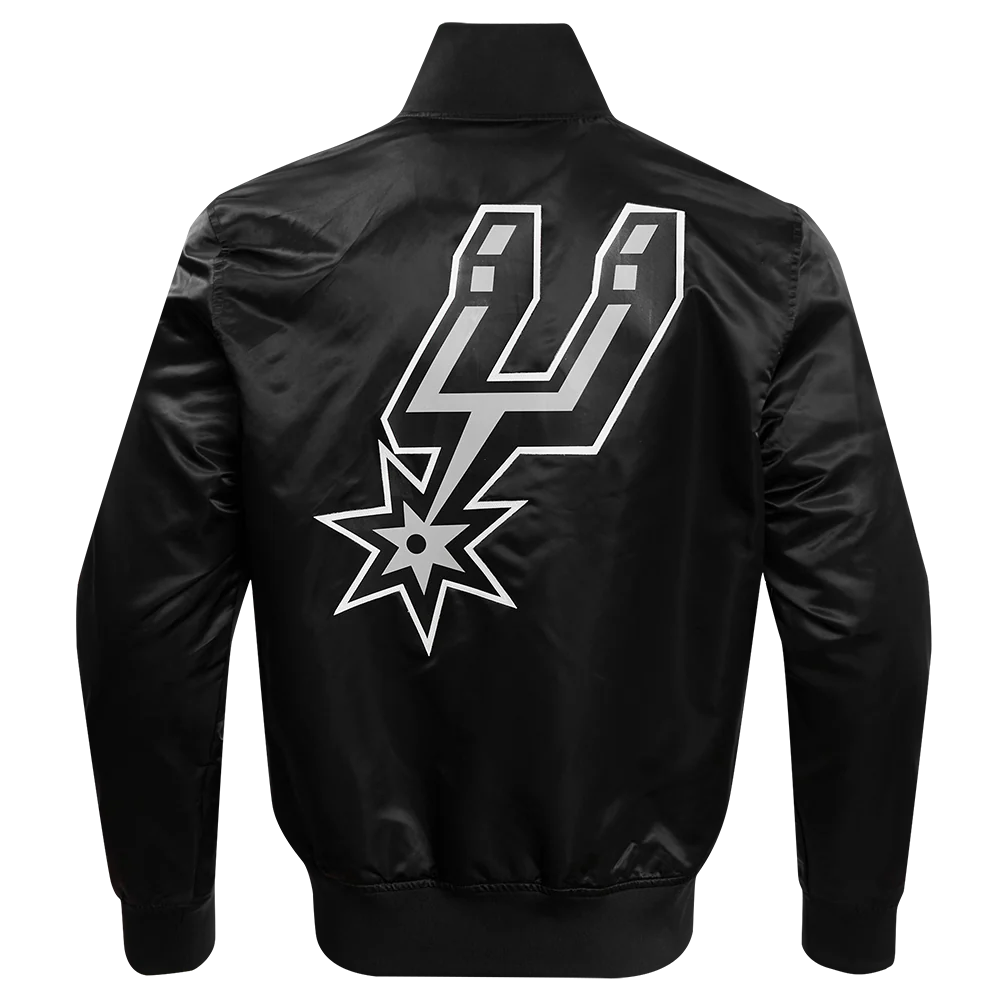 NBA SAN ANTONIO SPURS BIG LOGO MEN'S SATIN JACKET