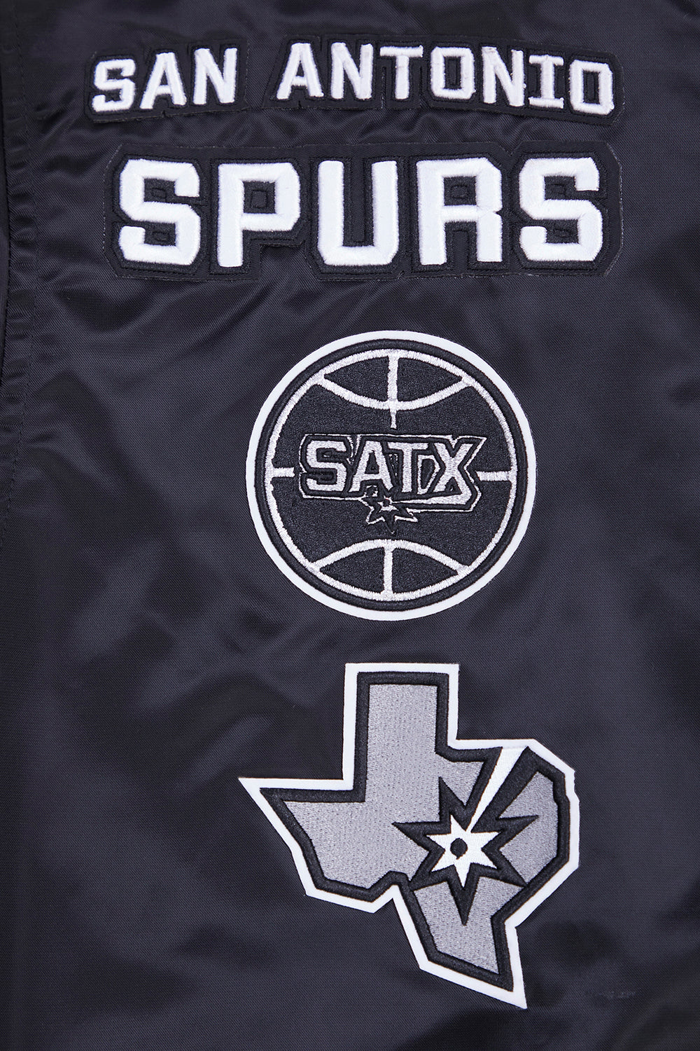 NBA SAN ANTONIO SPURS RETRO CLASSIC MEN'S RIB SATIN JACKET
