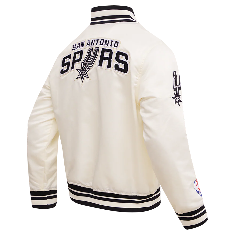 NBA SAN ANTONIO SPURS RETRO CLASSIC MEN'S RIB SATIN JACKET