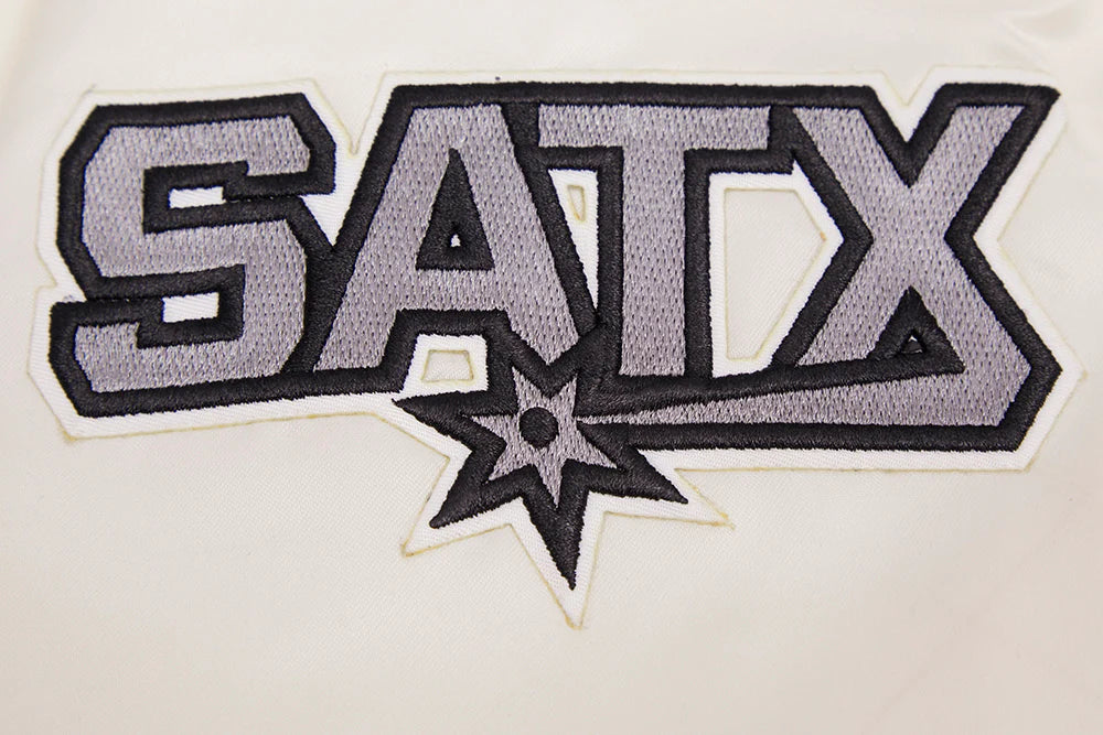 NBA SAN ANTONIO SPURS RETRO CLASSIC MEN'S RIB SATIN JACKET