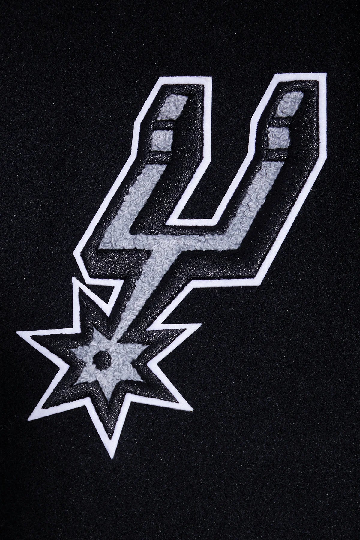 NBA SAN ANTONIO SPURS RETRO CLASSIC MEN'S RIB WOOL VARSITY JACKET
