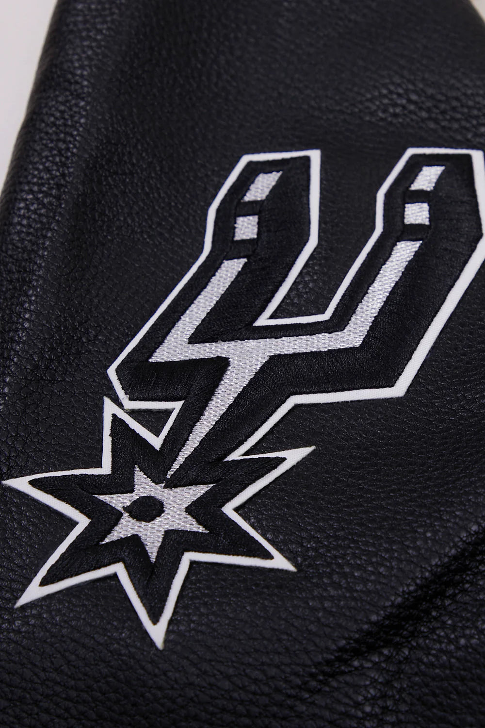 NBA SAN ANTONIO SPURS RETRO CLASSIC MEN'S RIB WOOL VARSITY JACKET