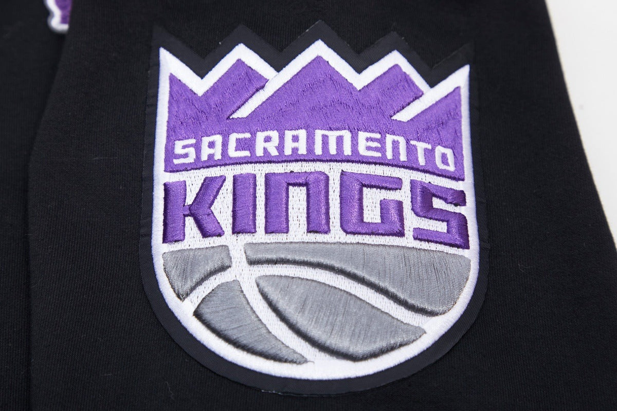 NBA SACRAMENTO KINGS CLASSIC CHENILLE MEN'S FULL ZIP PULLOVER HOODIE