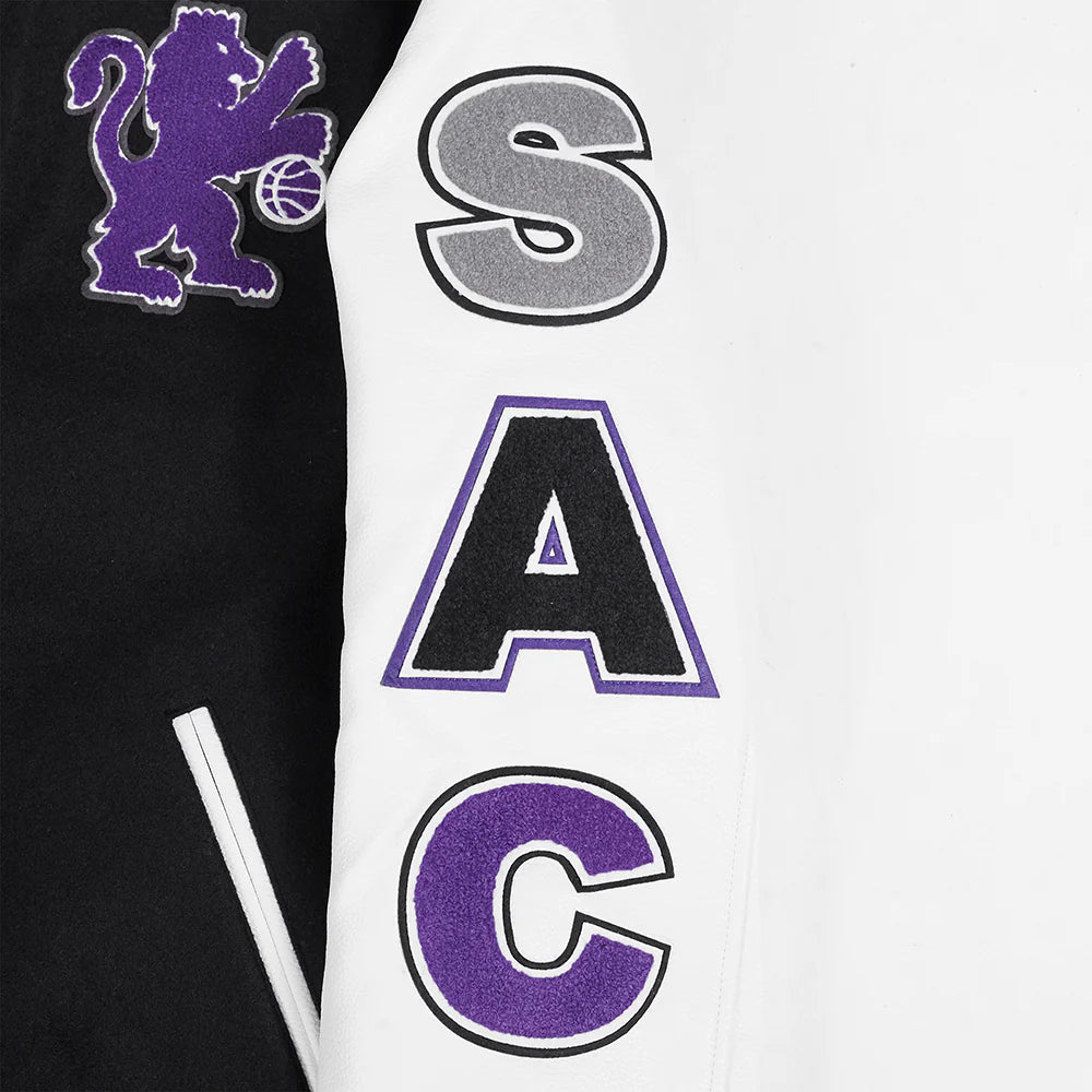NBA SACRAMENTO KINGS CLASSIC WOOL MEN'S VARSITY JACKET