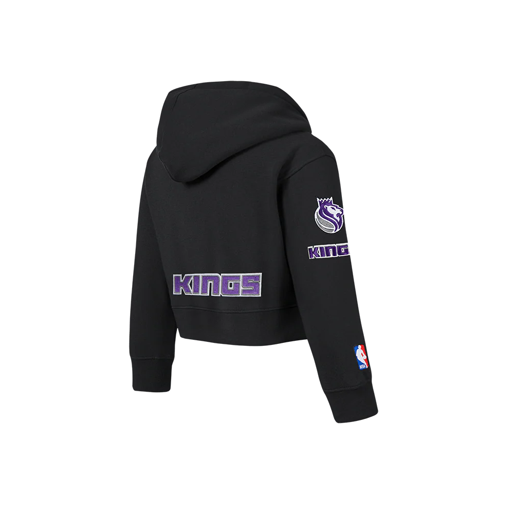 NBA SACRAMENTO KINGS CLASSIC TODDLER GIRLS FLEECE FULL ZIP HOODIE