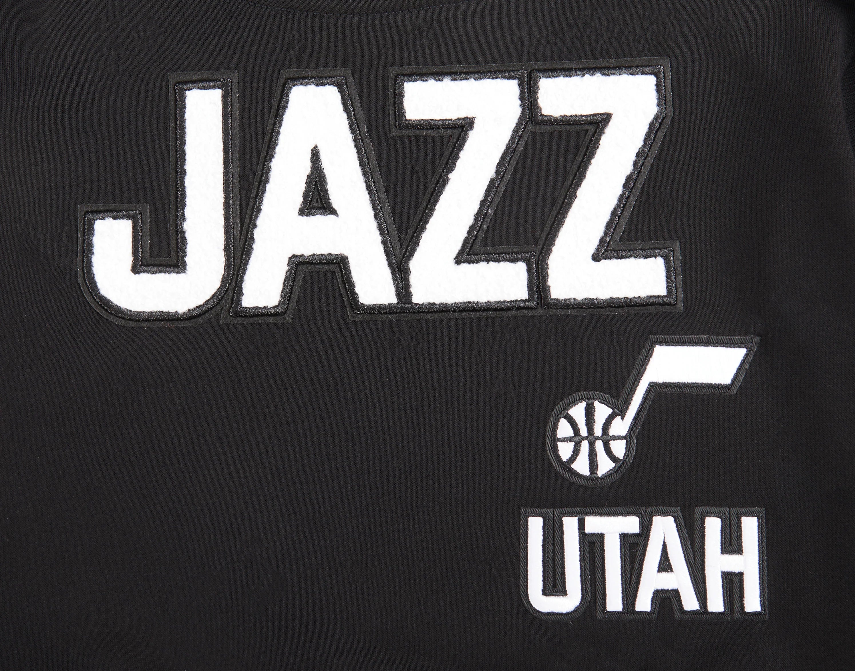 NBA UTAH JAZZ RETRO CLASSIC LITTLE GIRLS RIB FLEECE CREWNECK