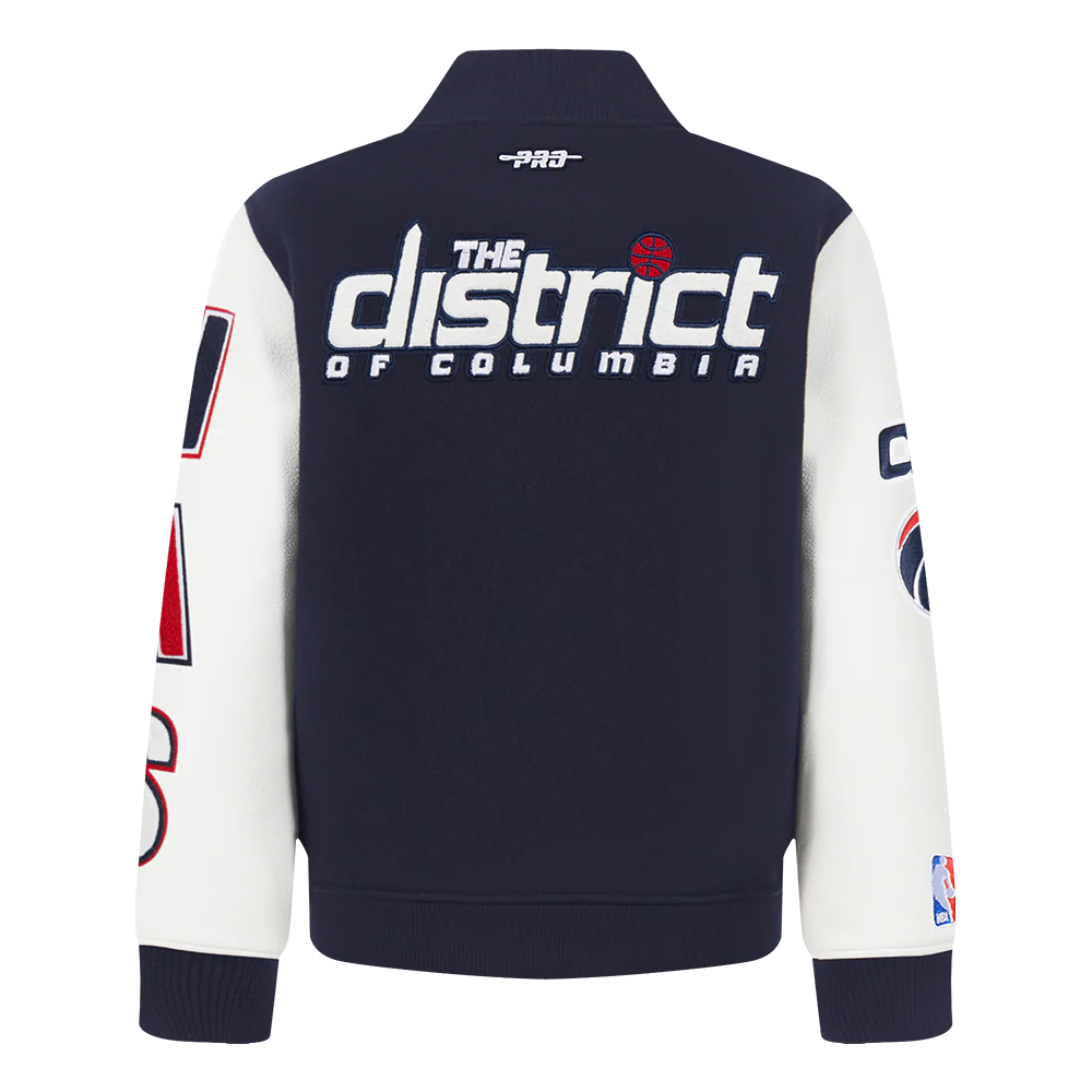 NBA WASHINGTON WIZARDS CLASSIC TODDLER BOYS WOOL VARSITY JACKET