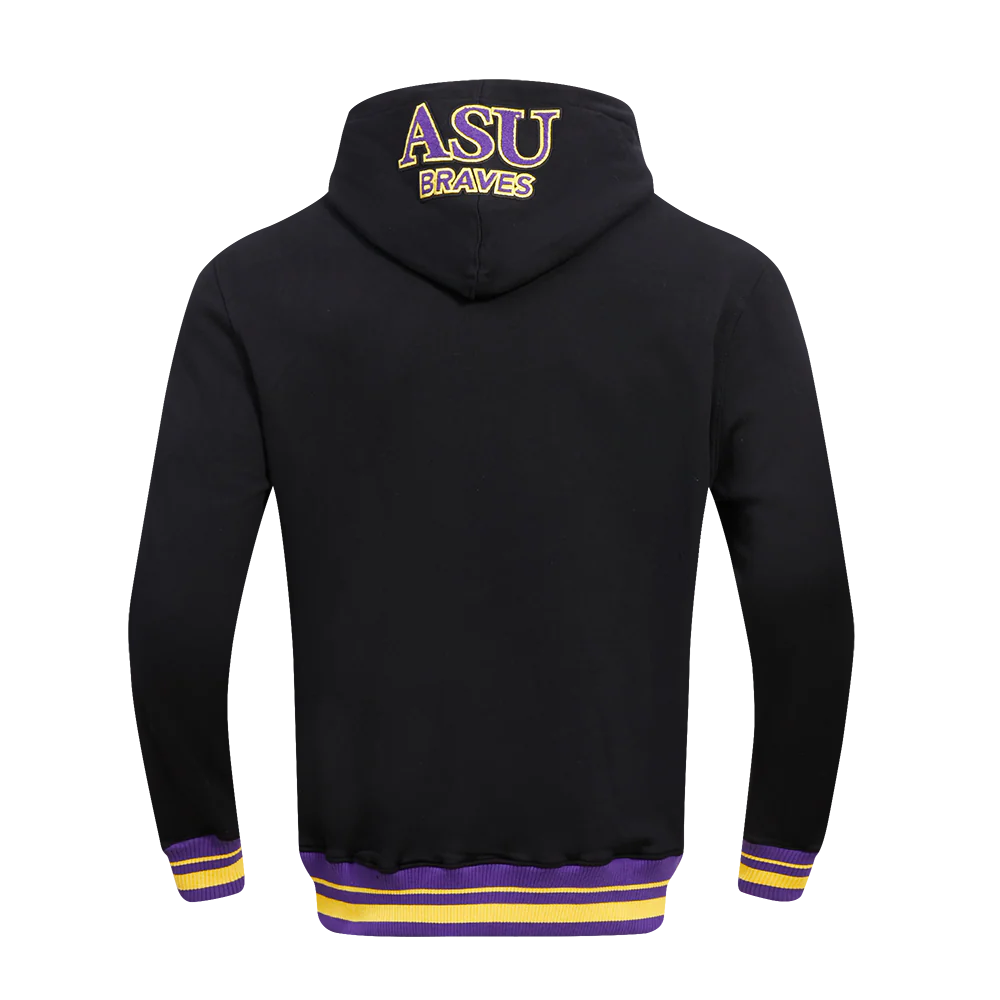 ALCORN STATE UNIVERSITY CLASSIC MEN'S STACKED LOGO PULLOVER HOODIE