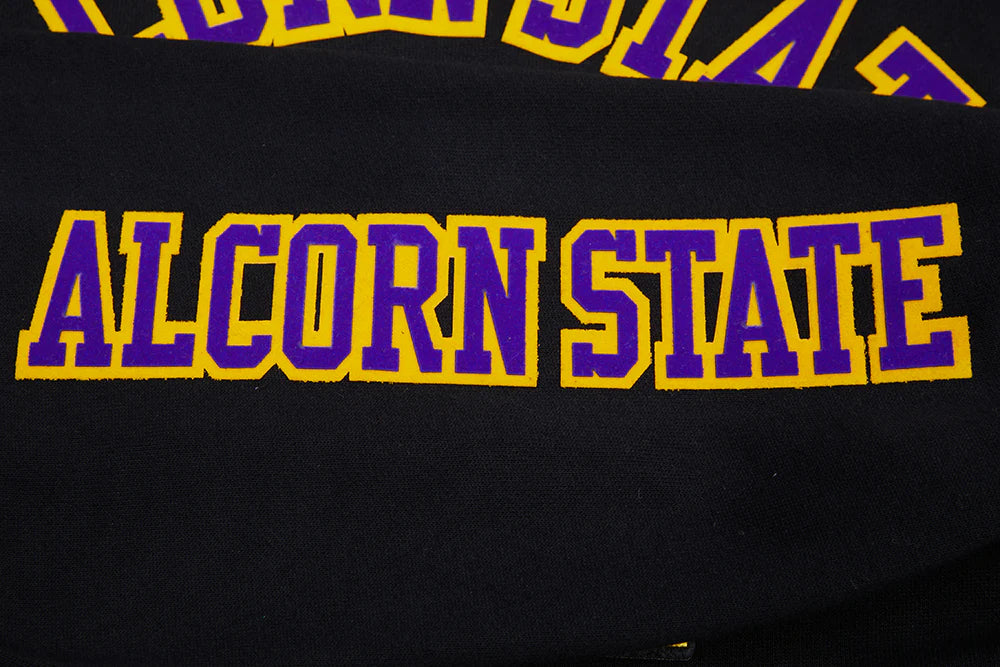 ALCORN STATE UNIVERSITY CLASSIC MEN'S STACKED LOGO PULLOVER HOODIE