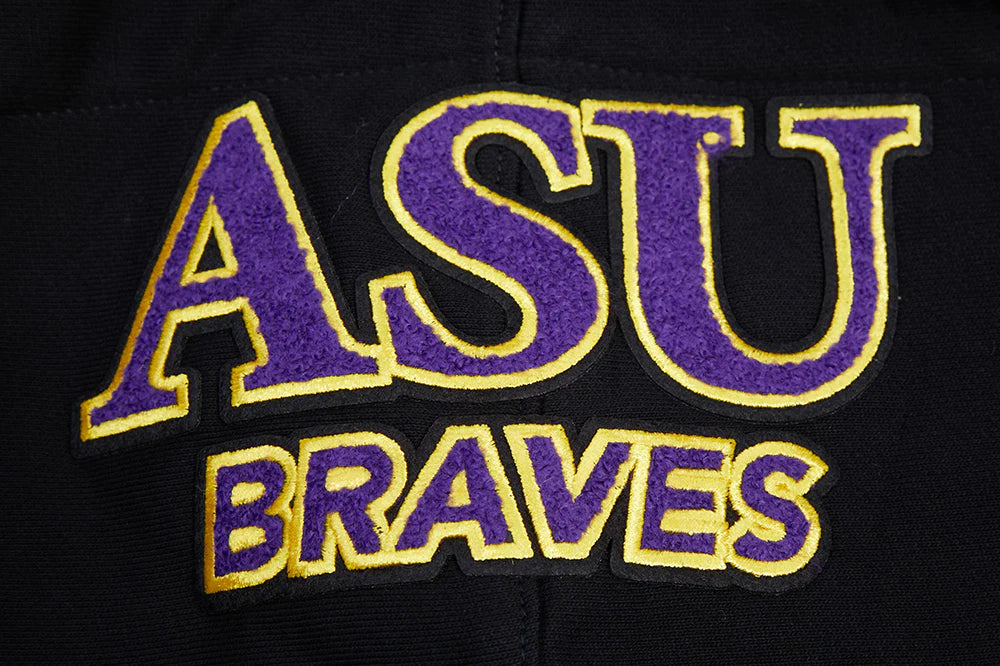 ALCORN STATE UNIVERSITY CLASSIC MEN'S STACKED LOGO PULLOVER HOODIE