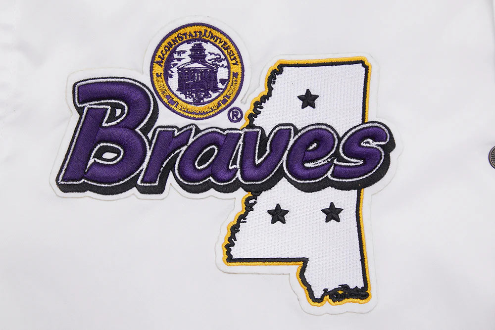 ALCORN STATE UNIVERSITY HOMECOMING RIB MEN'S SATIN JACKET