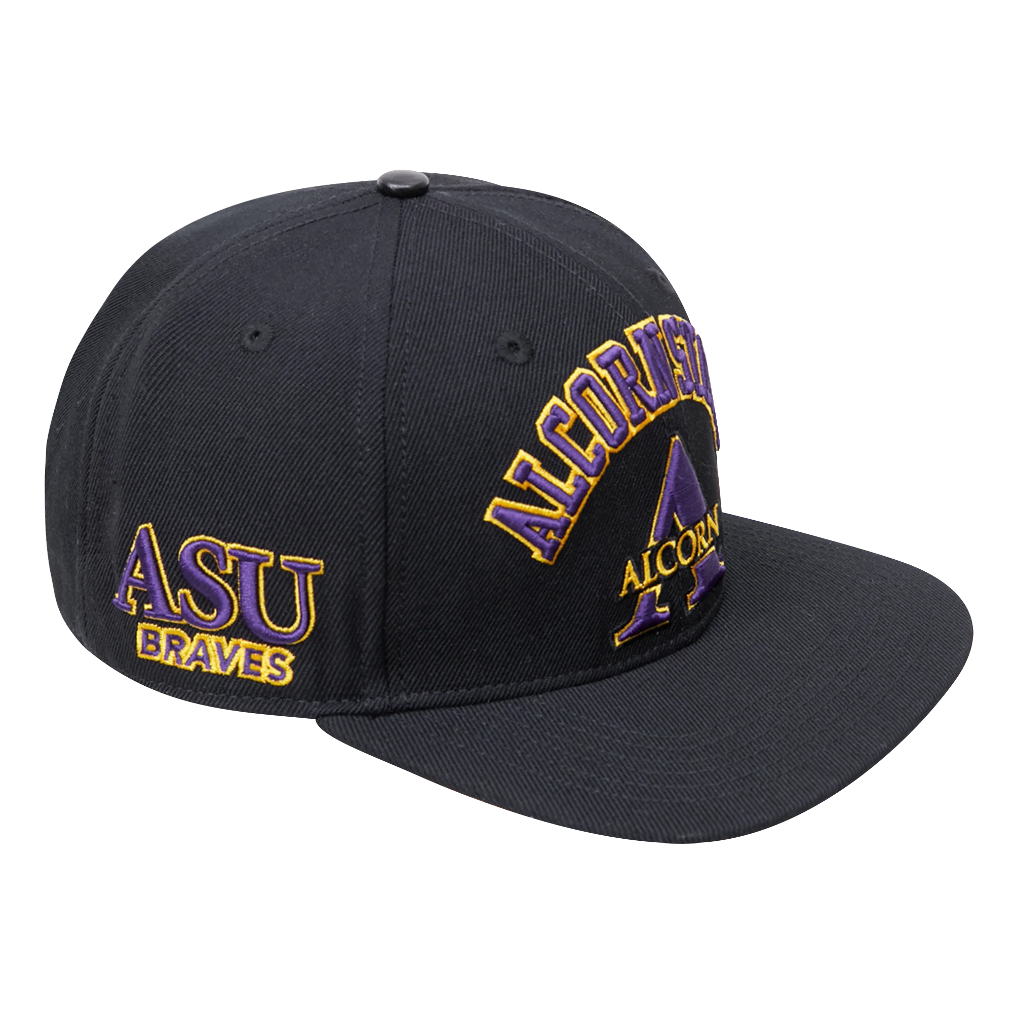 ALCORN STATE UNIVERSITY STACKED LOGO WOOL SNAPBACK HAT