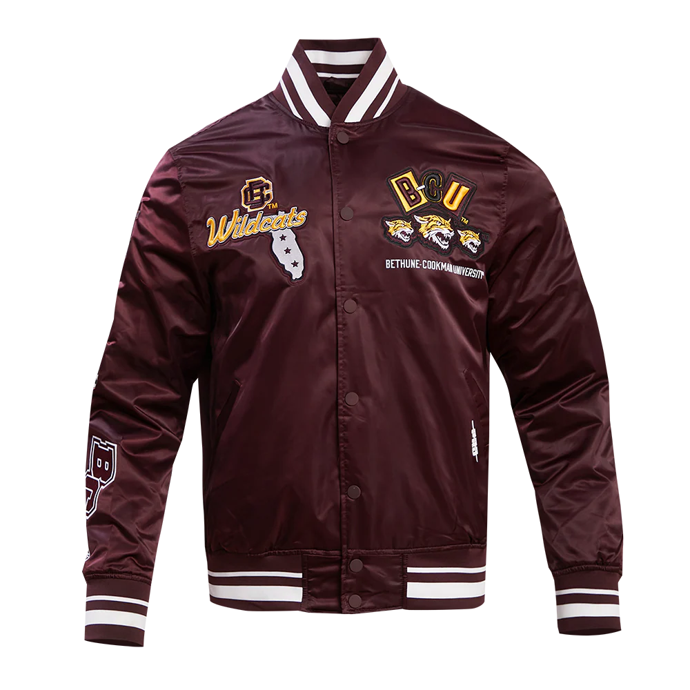 BETHUNE-COOKMAN UNIVERSITY HOMECOMING RIB MEN'S SATIN JACKET