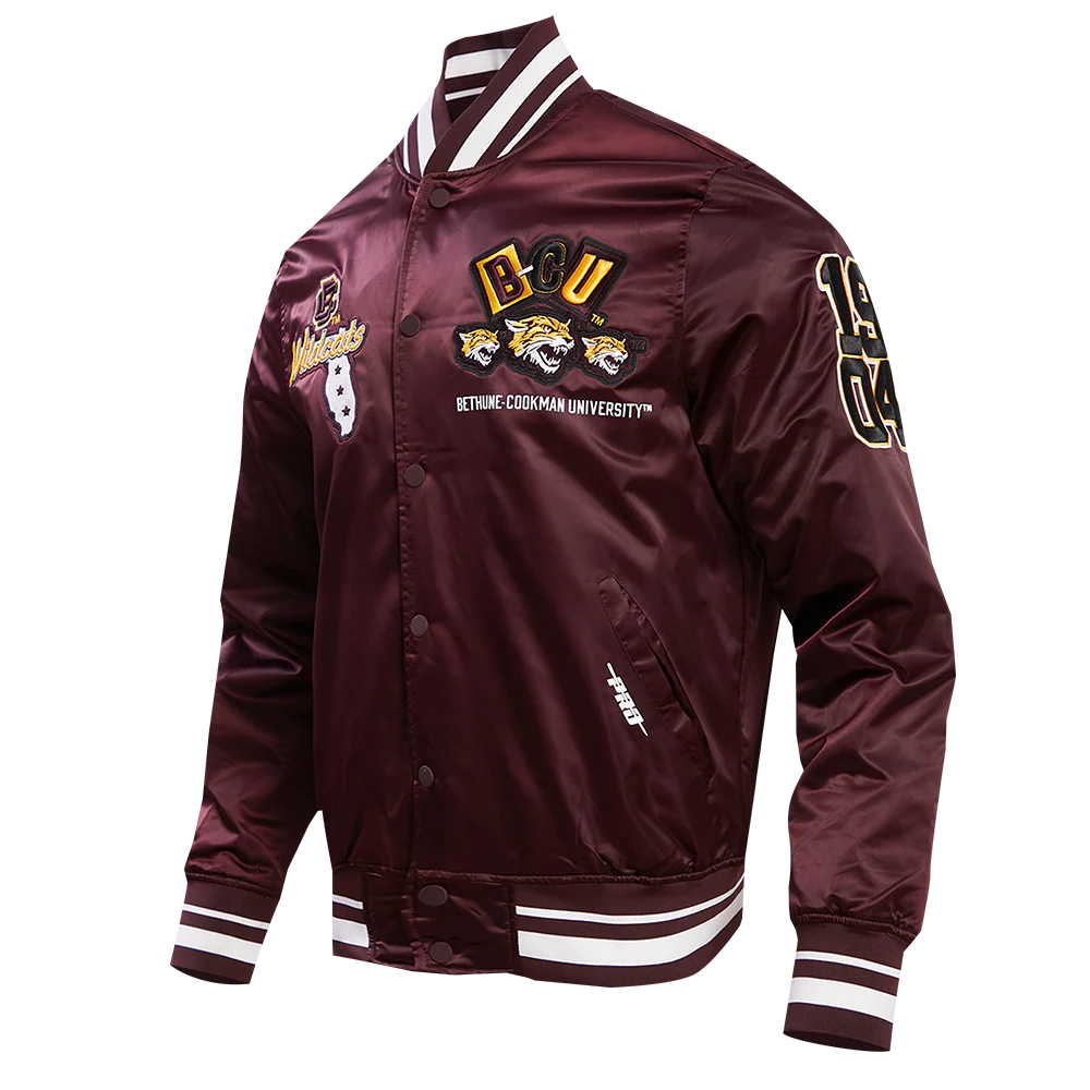BETHUNE-COOKMAN UNIVERSITY HOMECOMING RIB MEN'S SATIN JACKET