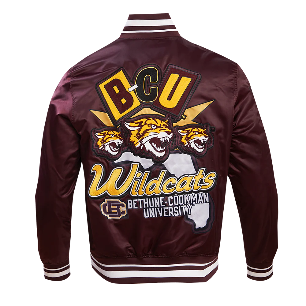 BETHUNE-COOKMAN UNIVERSITY HOMECOMING RIB MEN'S SATIN JACKET