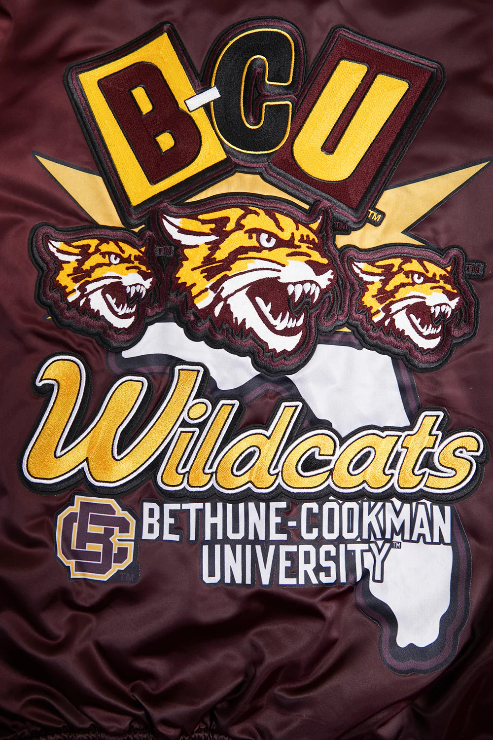BETHUNE-COOKMAN UNIVERSITY HOMECOMING RIB MEN'S SATIN JACKET