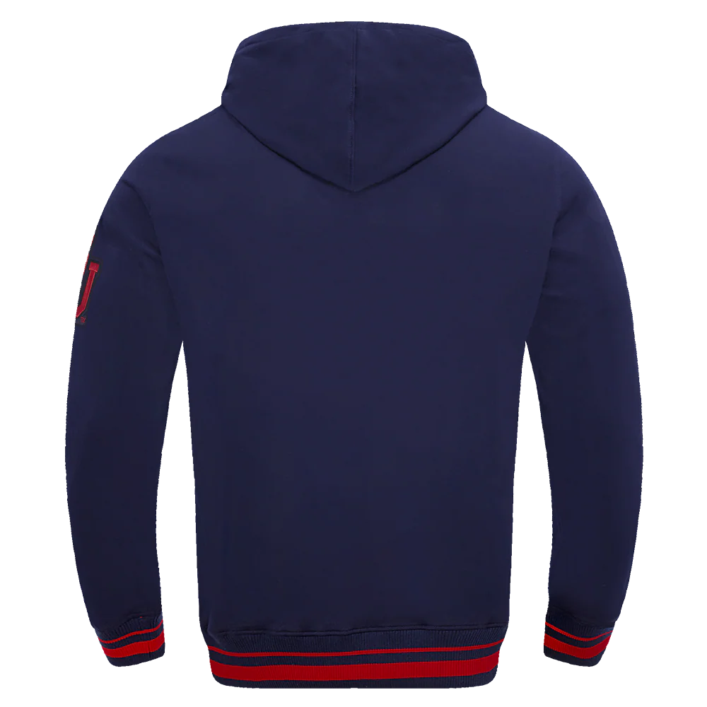 BOSTON UNIVERSITY CLASSIC STACKED LOGO FLEECE PULLOVER HOODIE