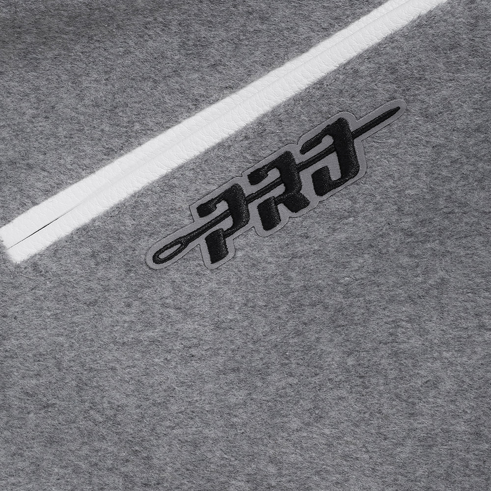 BOSTON UNIVERSITY CLASSIC MEN'S RIB WOOL VARSITY JACKET