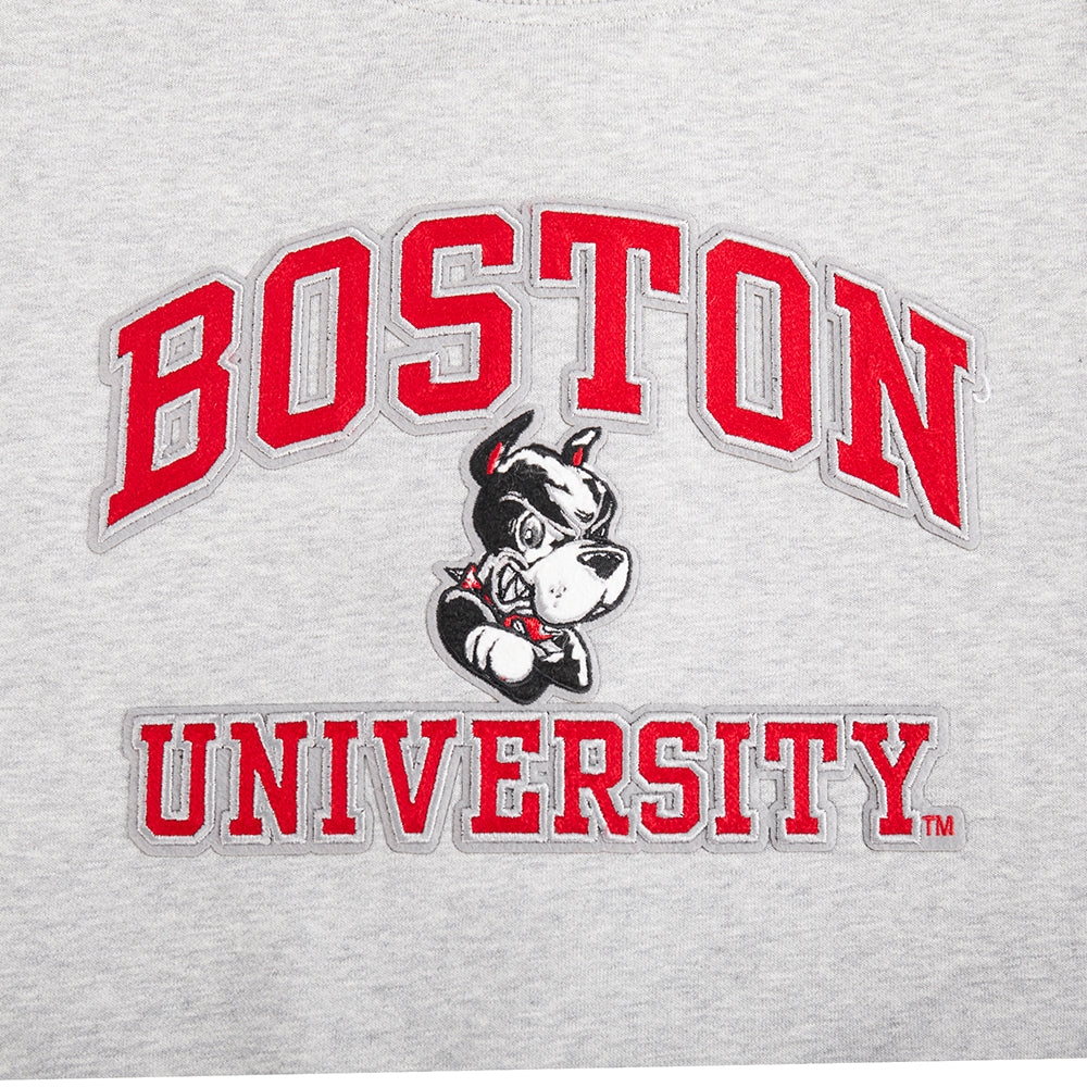 BOSTON UNIVERSITY CLASSIC WOMEN'S FLEECE CREWNECK