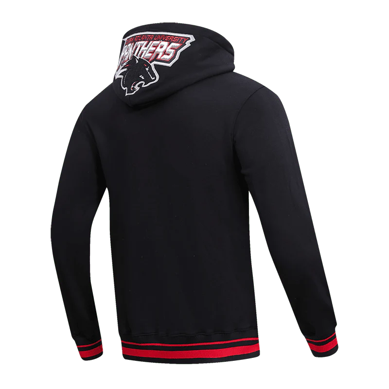 CLARK ATLANTA UNIVERSITY CLASSIC MEN'S STACKED LOGO PO HOODIE