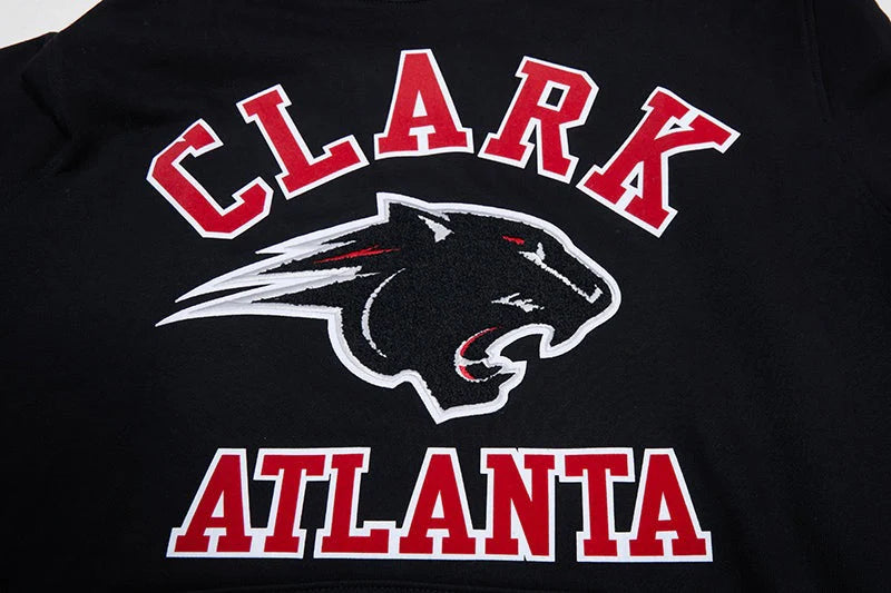 CLARK ATLANTA UNIVERSITY CLASSIC MEN'S STACKED LOGO PO HOODIE