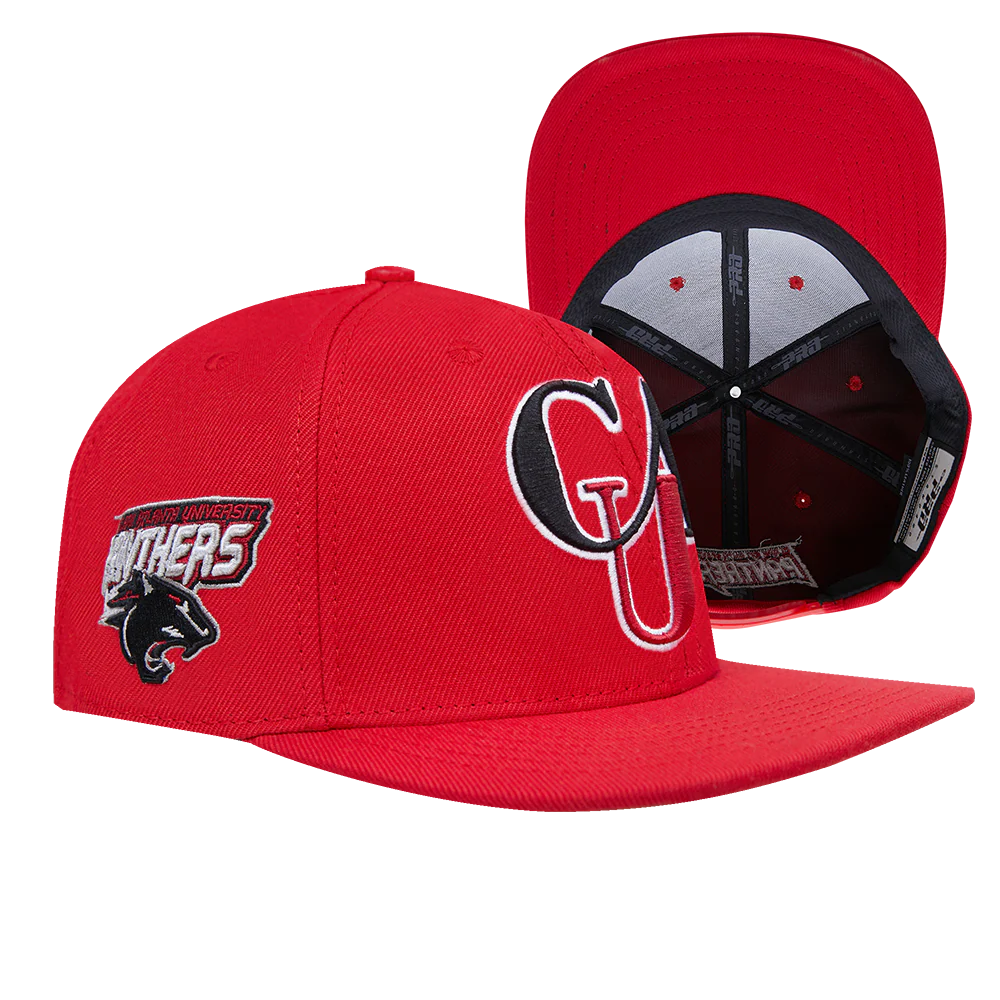 CLARK ATLANTA UNIVERSITY CLASSIC UNISEX STACKED LOGO WOOL SNAPBACK