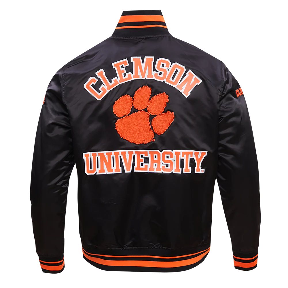 CLEMSON UNIVERSITY CLASSIC RIB SATIN JACKET