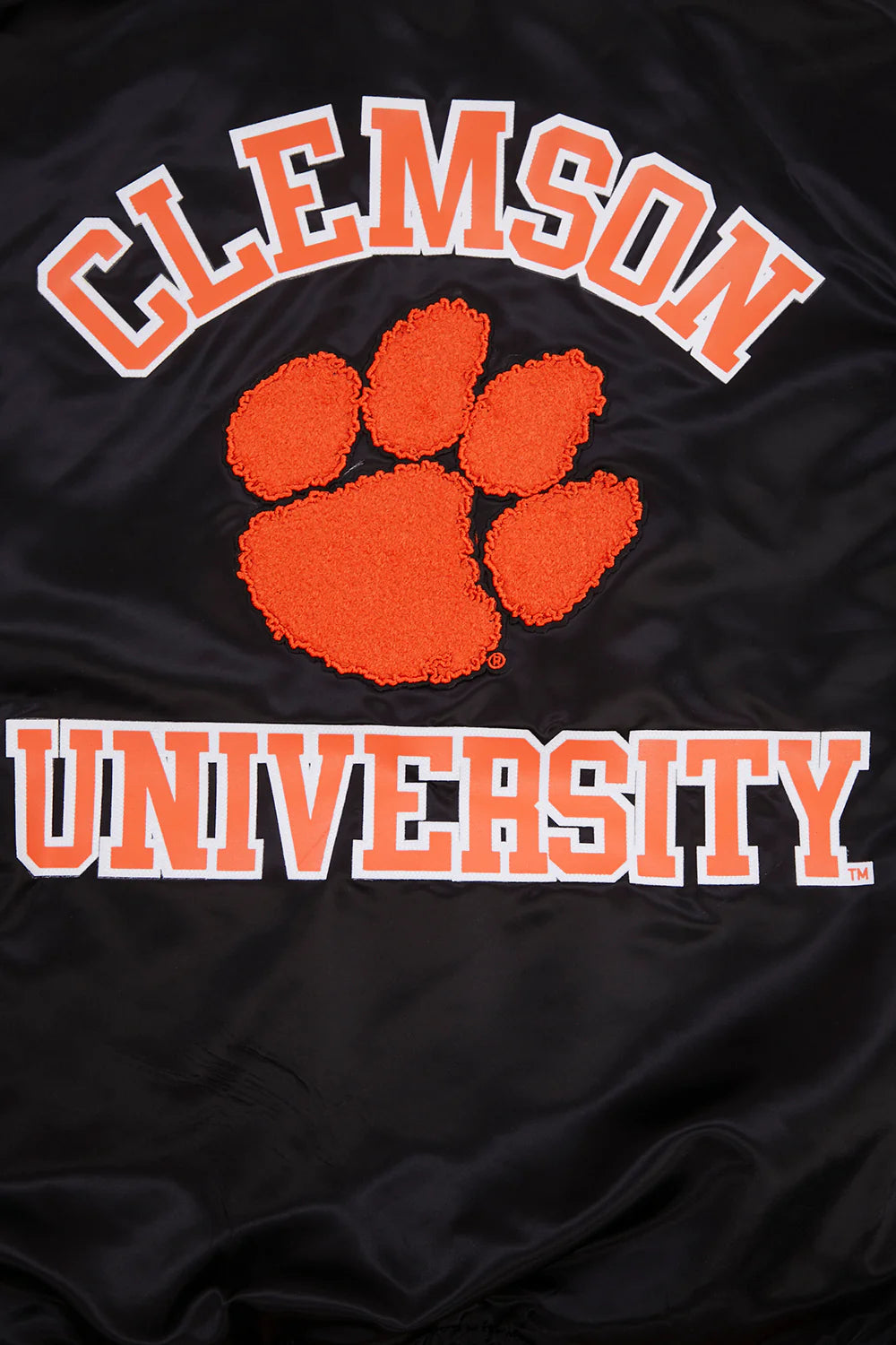 CLEMSON UNIVERSITY CLASSIC RIB SATIN JACKET