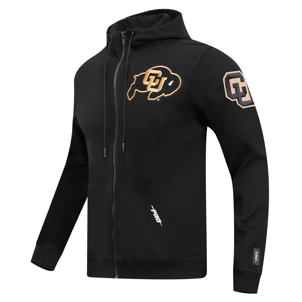 UNIVERSITY OF COLORADO CLASSIC MEN'S FULL ZIP PULLOVER HOODIE