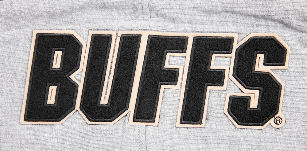 UNIVERSITY OF COLORADO CLASSIC MEN'S STACKED LOGO PULLOVER HOODIE