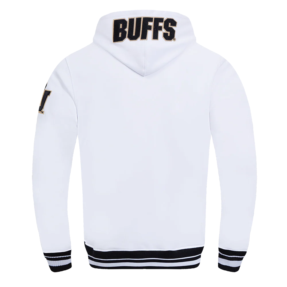 UNIVERSITY OF COLORADO CLASSIC MEN'S STACKED LOGO PULLOVER HOODIE