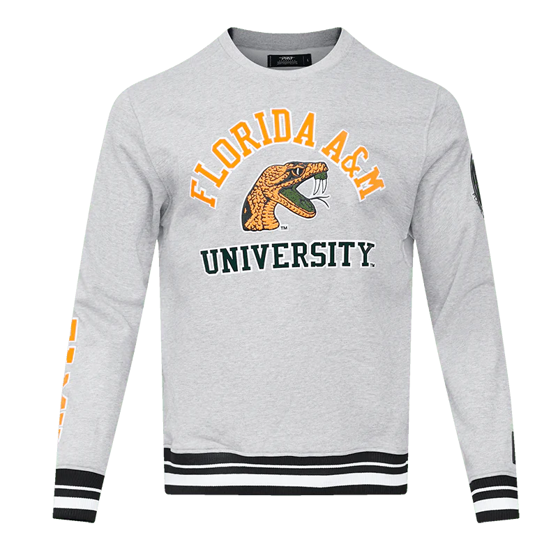 FLORIDA A&M UNIVERSITY CLASSIC MEN'S STACKED LOGO CREWNECK