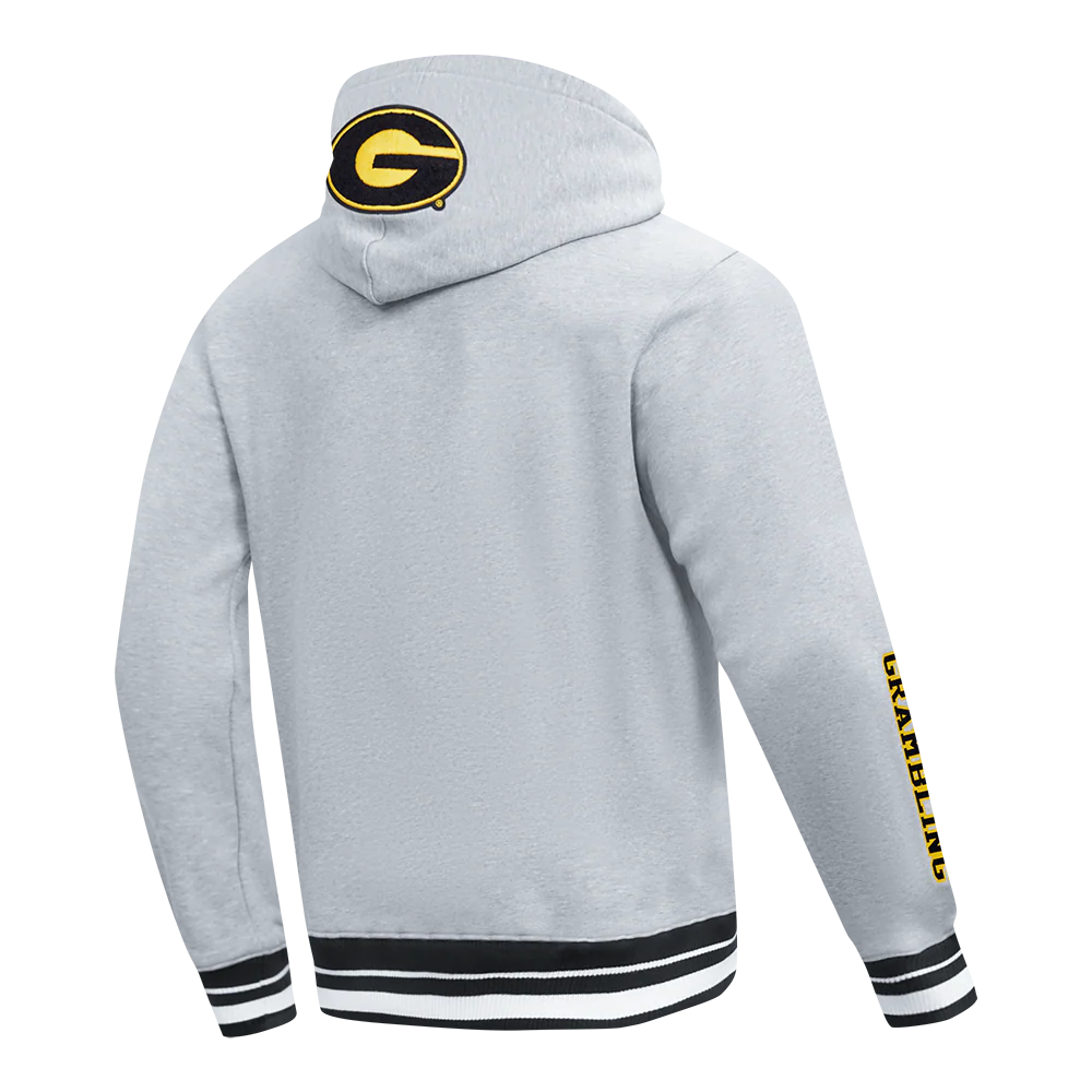 GRAMBLING STATE UNIVERSITY CLASSIC MEN'S STACKED LOGO PULLOVER HOODIE