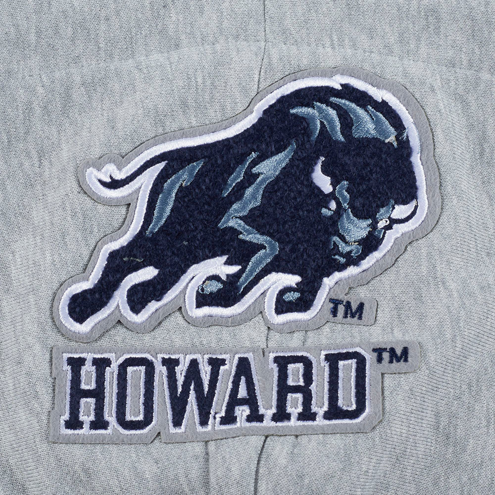 HOWARD UNIVERSITY CLASSIC WOMEN'S FLEECE CROPPED PULLOVER HOODIE