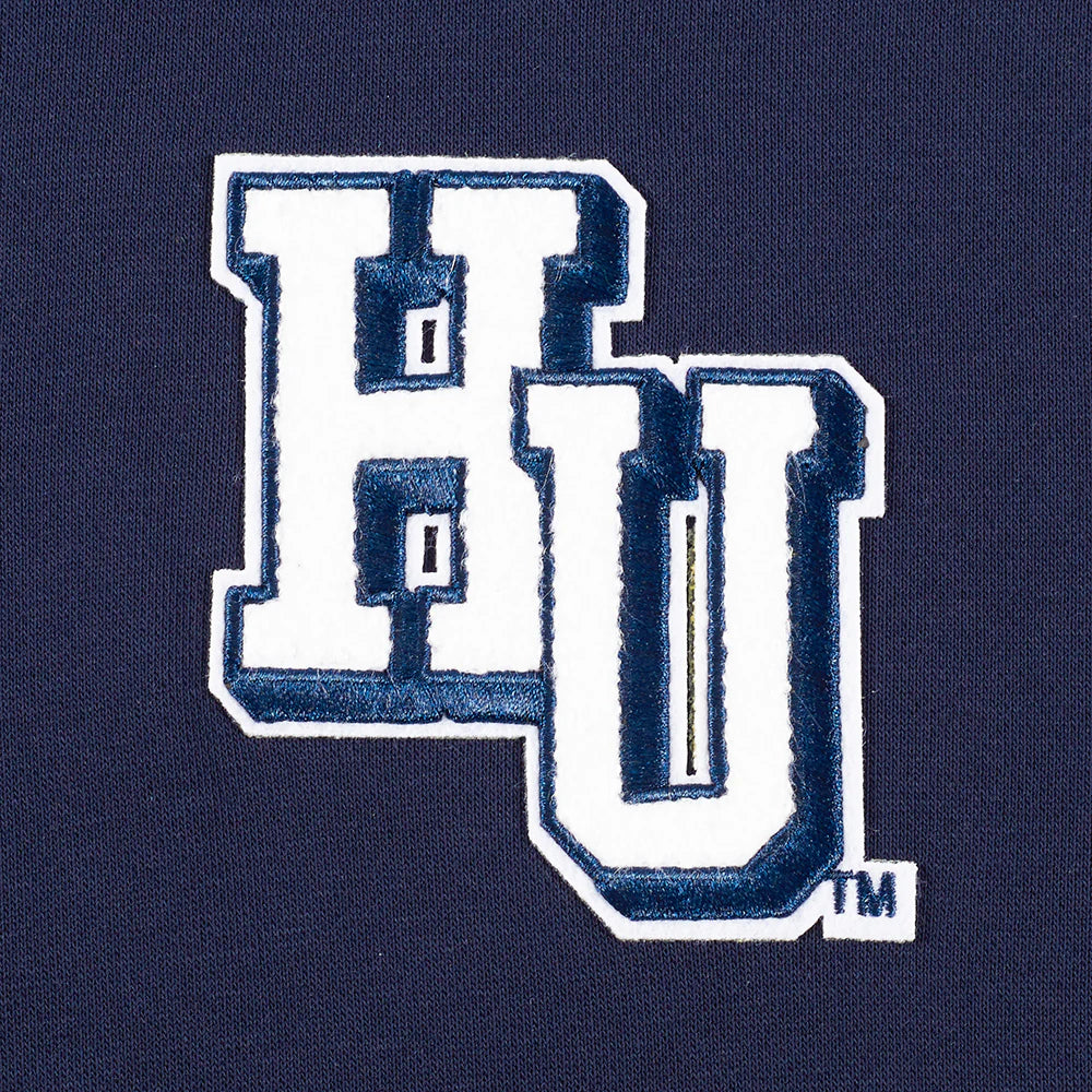 HOWARD UNIVERSITY CLASSIC WOMEN'S FLEECE CROPPED PULLOVER HOODIE