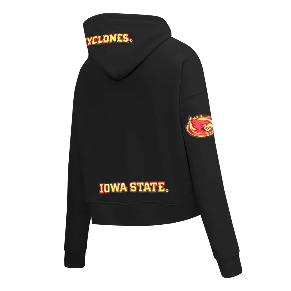 IOWA STATE UNIVERSITY CLASSIC FLEECE CROPPED PULLOVER HOODIE