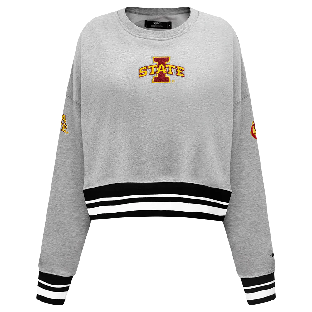 IOWA STATE UNIVERSITY CLASSIC WOMEN'S RIB FLEECE CREWNECK
