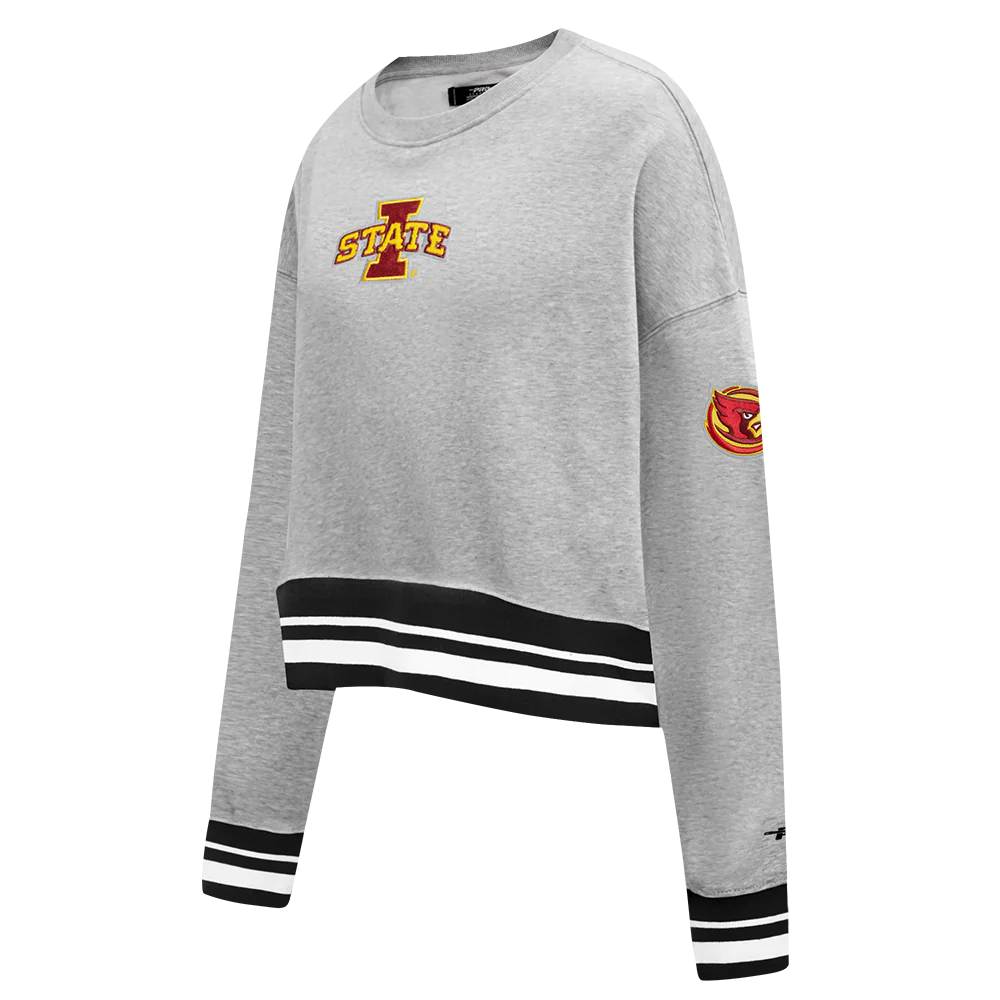 IOWA STATE UNIVERSITY CLASSIC WOMEN'S RIB FLEECE CREWNECK