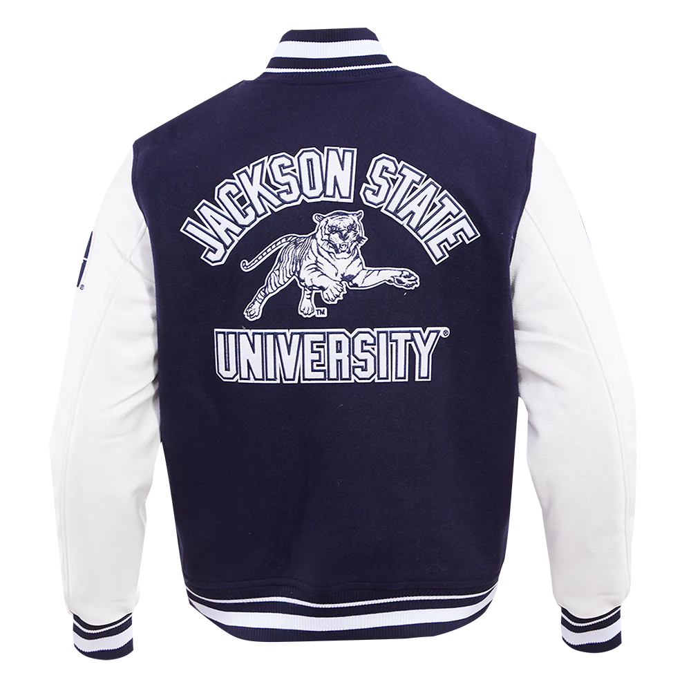 JACKSON STATE UNIVERSITY CLASSIC RIB WOOL VARSITY JACKET