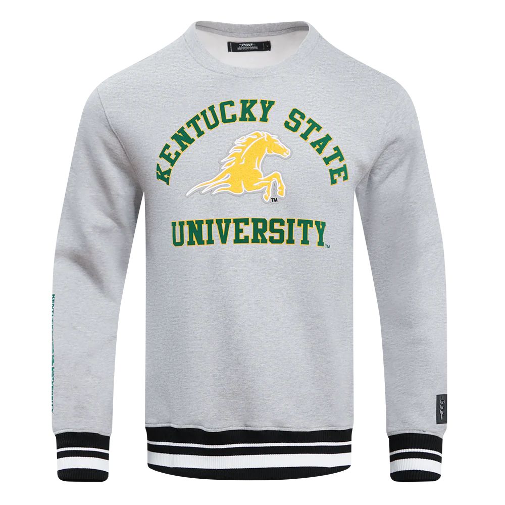 KENTUCKY STATE UNIVERSITY CLASSIC STACKED LOGO FLEECE CREWNECK