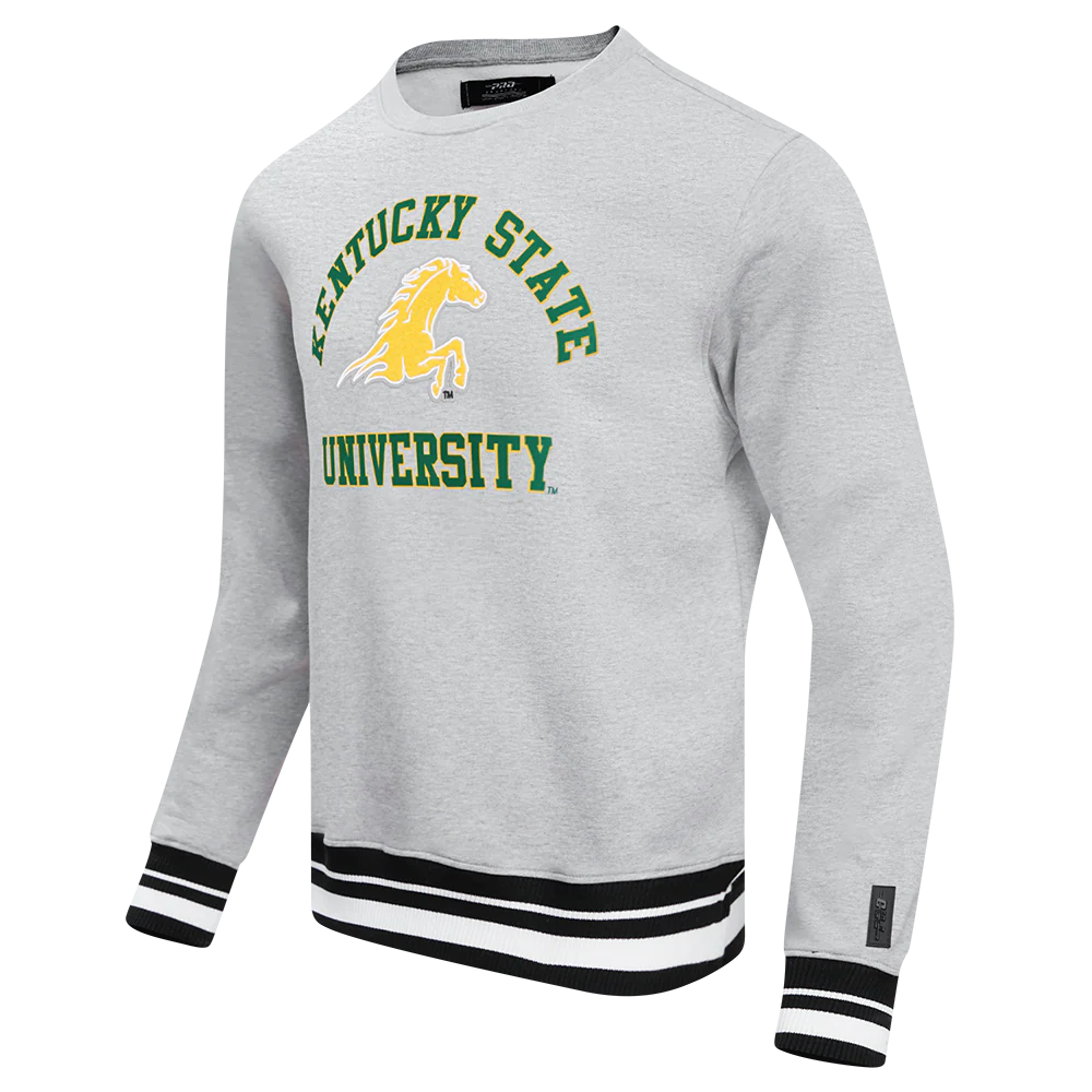 KENTUCKY STATE UNIVERSITY CLASSIC STACKED LOGO FLEECE CREWNECK