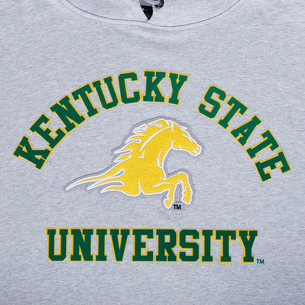 KENTUCKY STATE UNIVERSITY CLASSIC STACKED MEN'S FLEECE PULLOVER HOODIE