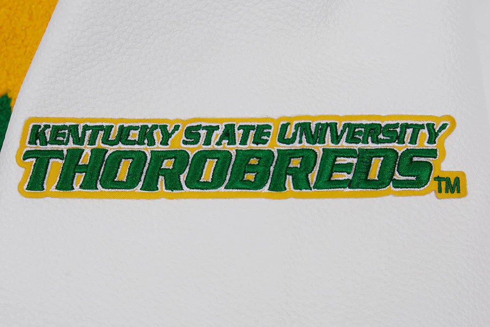 KENTUCKY STATE UNIVERSITY CLASSIC RIB WOOL MEN'S VARSITY JACKET