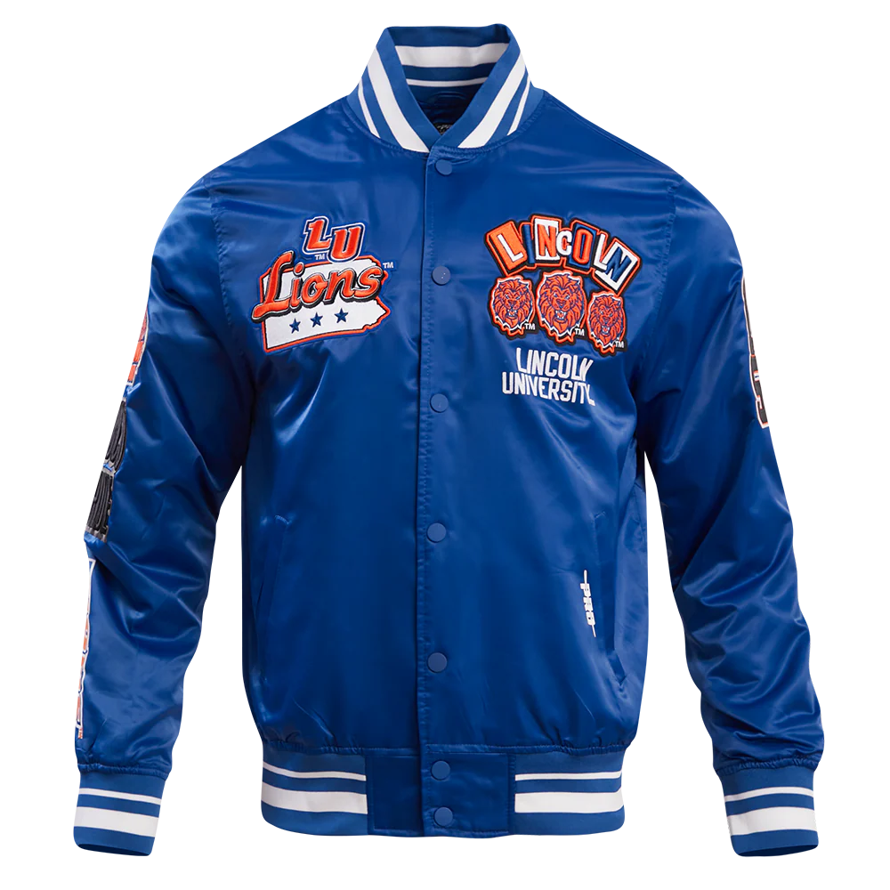 LINCOLN UNIVERSITY HOMECOMING RIB MEN'S SATIN JACKET